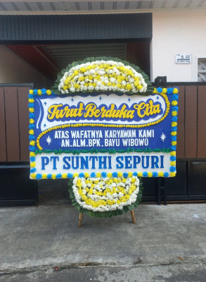 Papan Bunga Duka di Galur