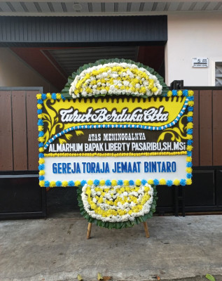Papan Bunga Duka di Galur